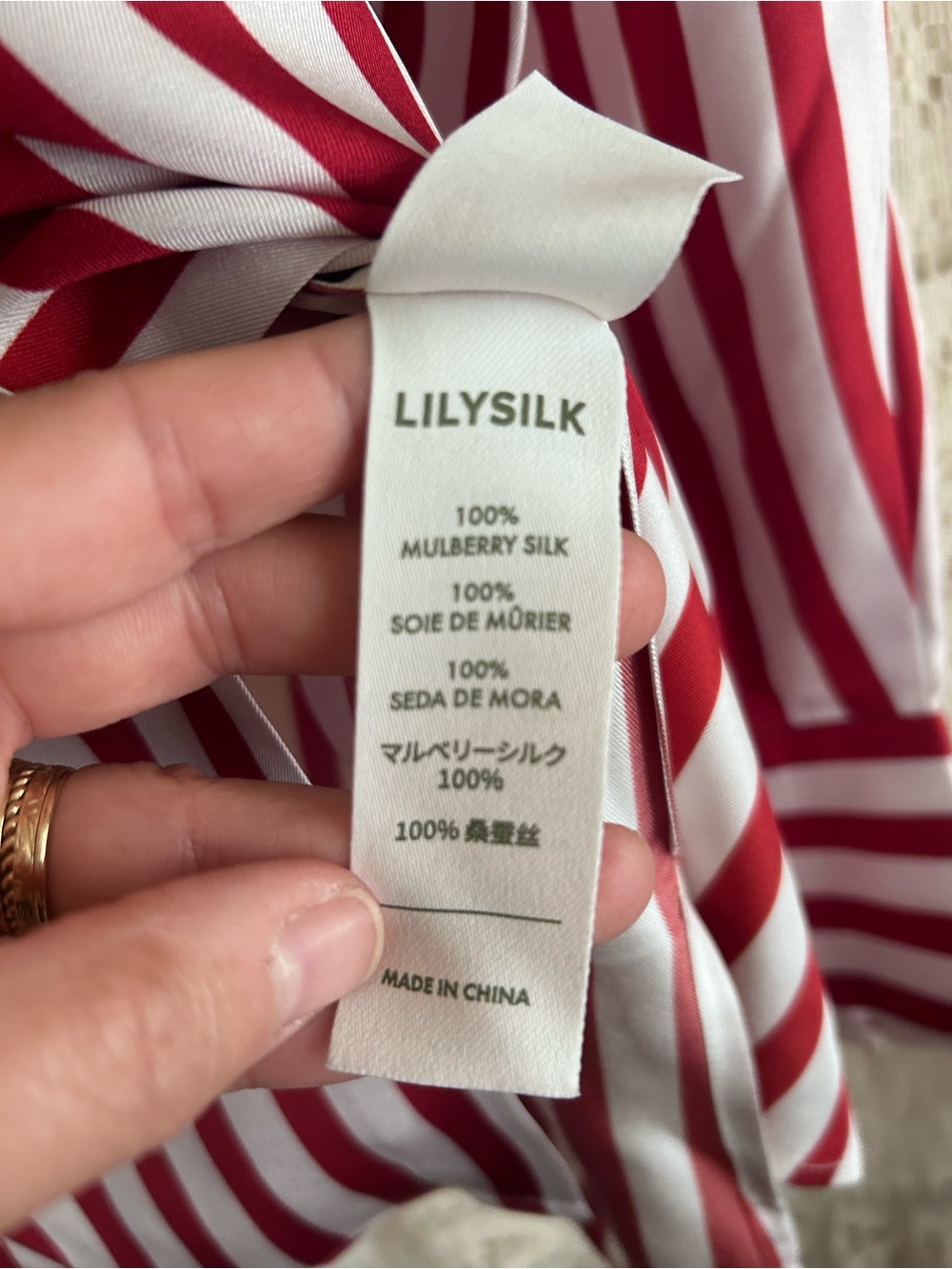 Lilysilk Amalfi Striped Silk Shirt - Picture 6 of 11
